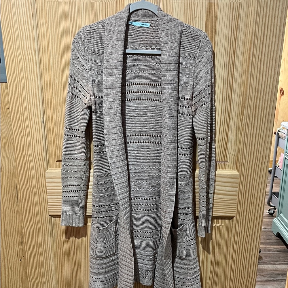 Maurice’s Open-Front Knit Cardigan Sweater with pockets